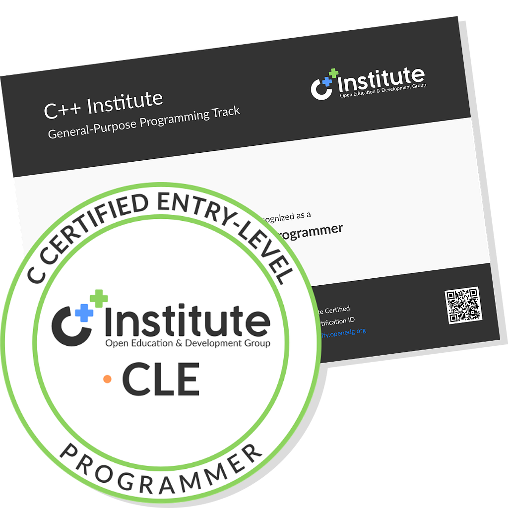 C++ Certified Entry-Level Programmer (CLE) Exam