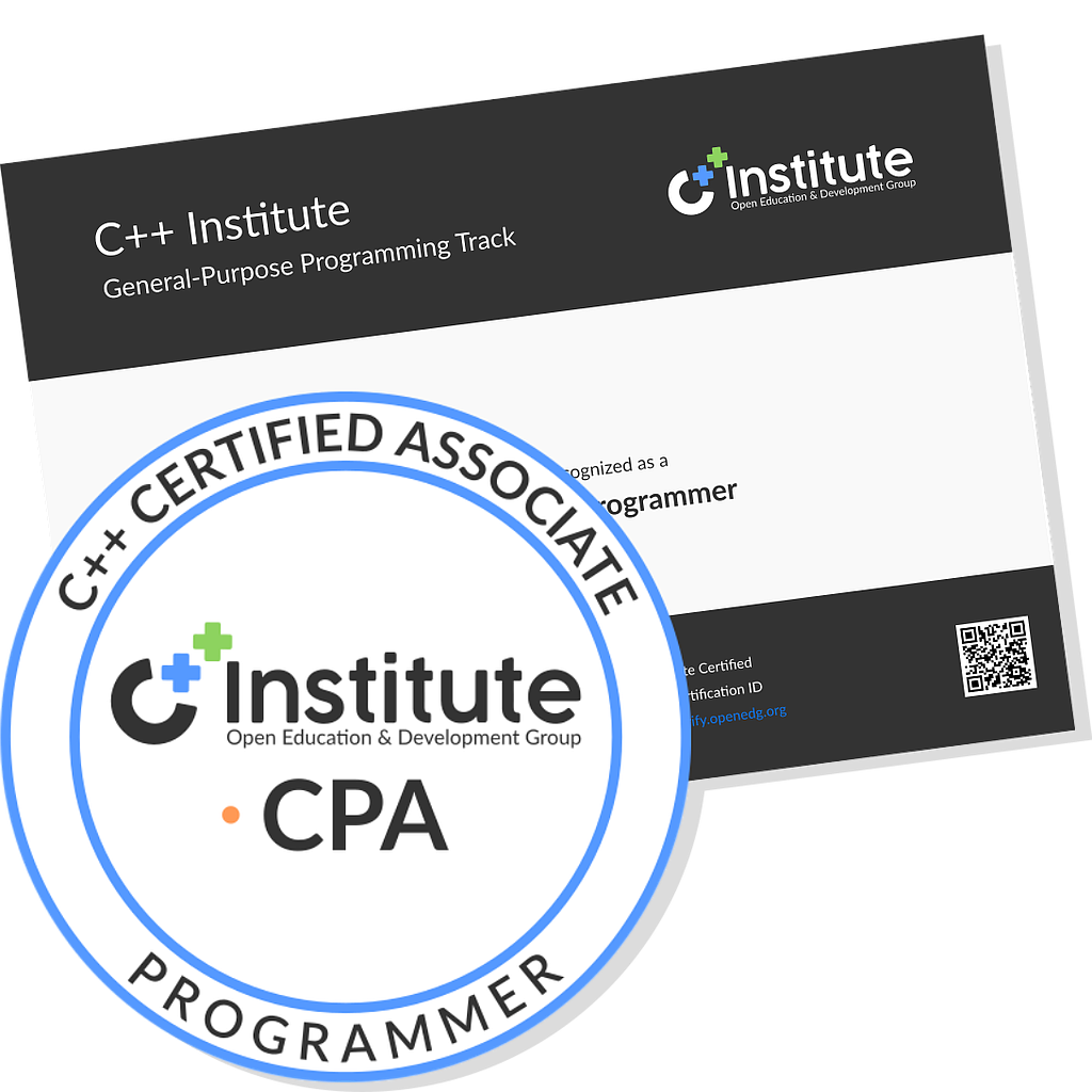 C++ Certified Associate Programmer (CPA) Exam &amp; Retake