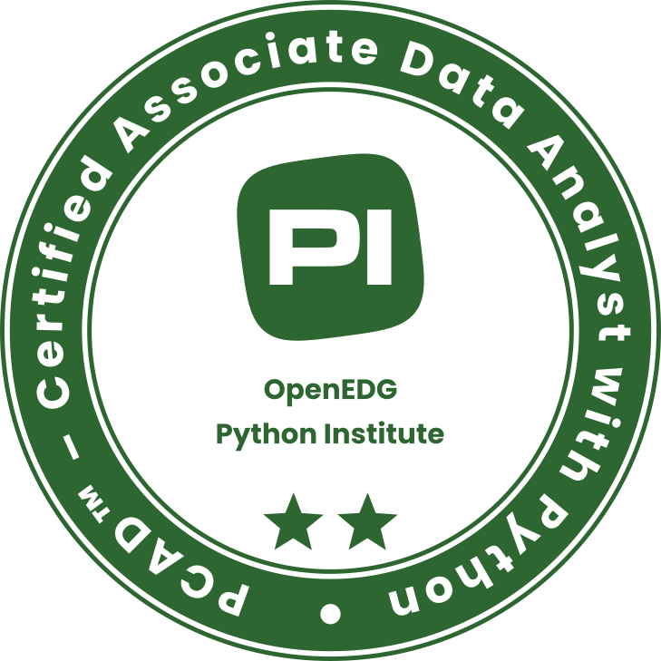 Python Certified Associate Data Analyst (PCAD) Training